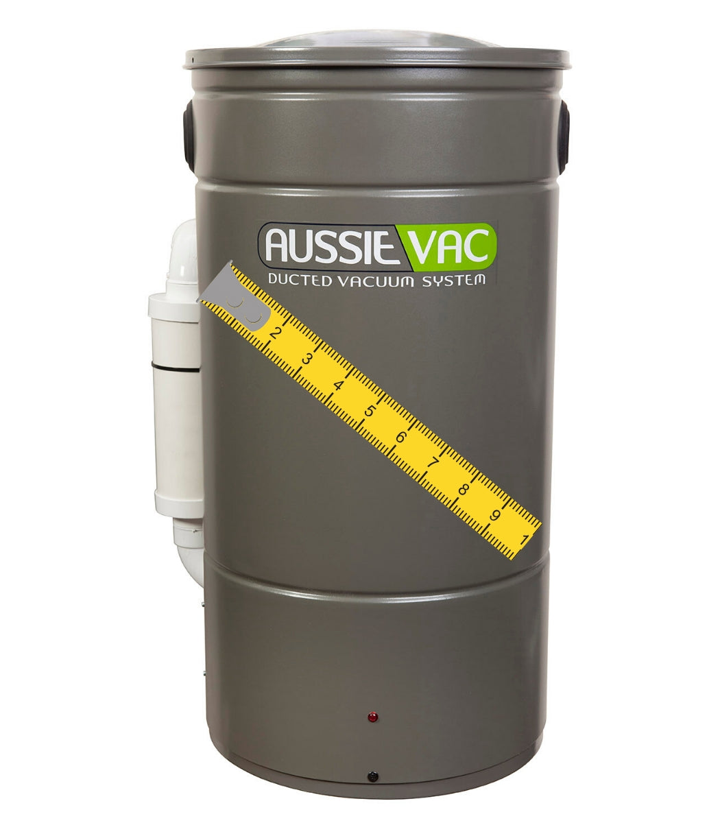 Dimensions of a Ducted Vacuum Power Unit