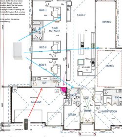 Can my house plans be marked with vacuum point locations?