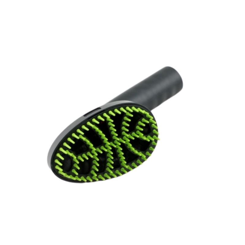 Pet grooming brush with swivel head and removable comb