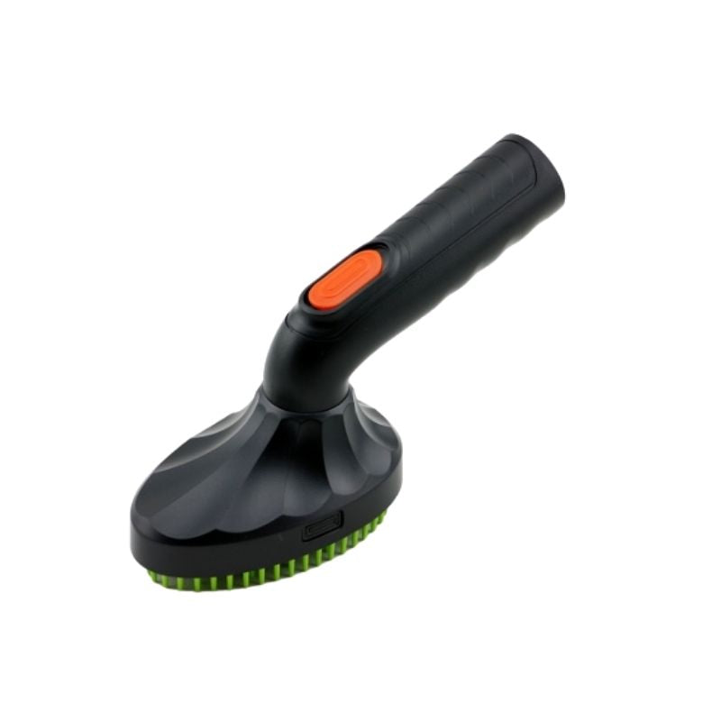 Pet grooming brush with swivel head and removable comb